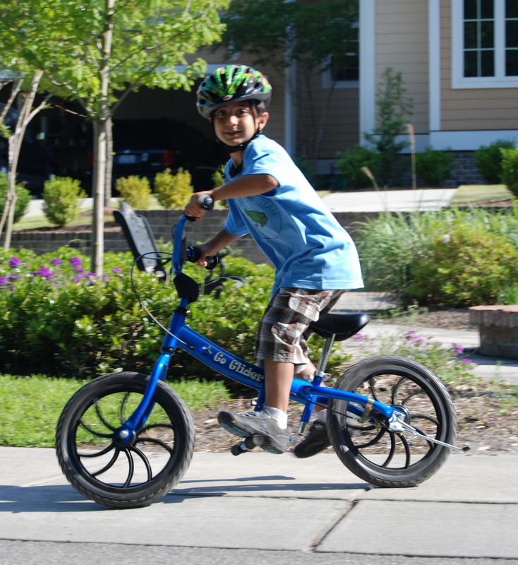 boy on Blue Go Glider